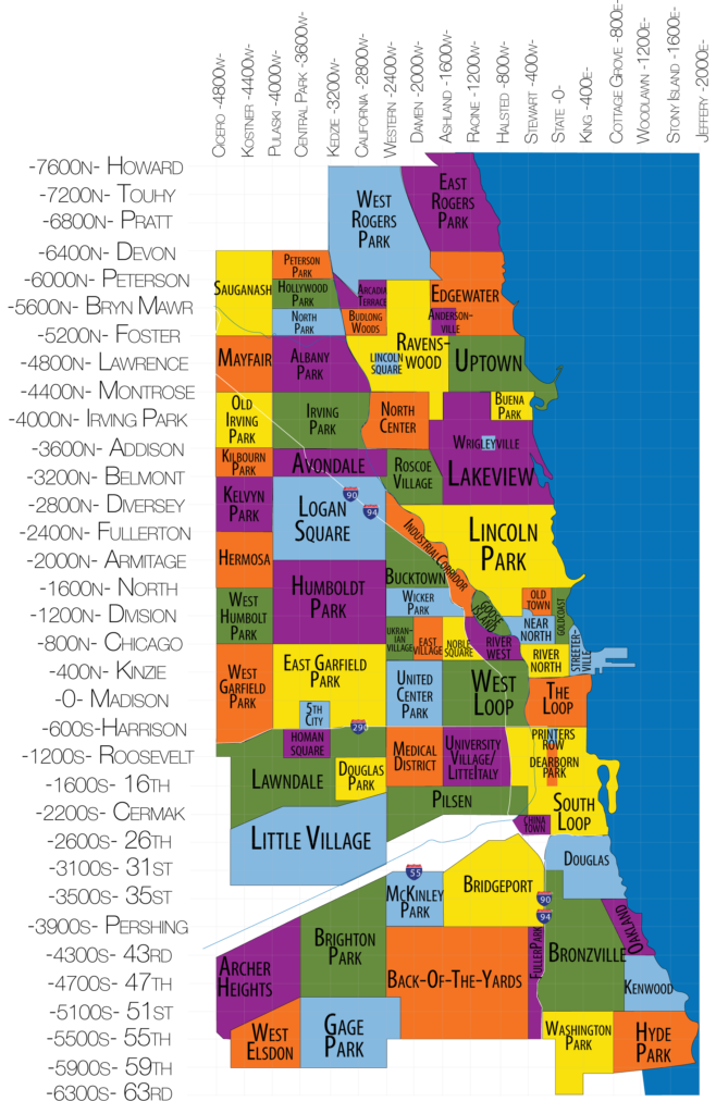 Chicago Neighborhoods map